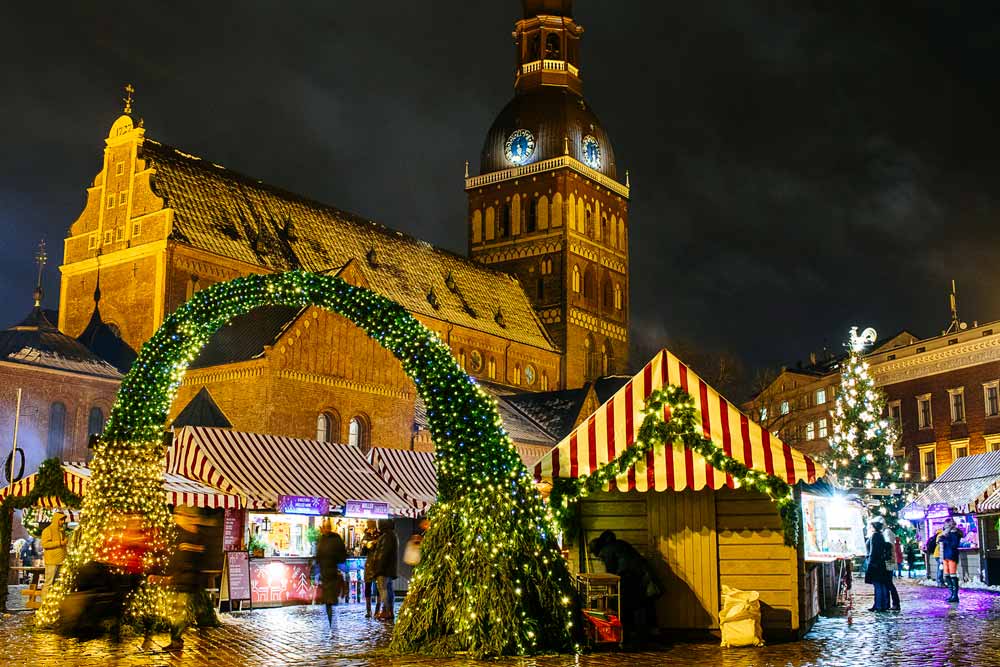 Christmas Market in Riga Latvia